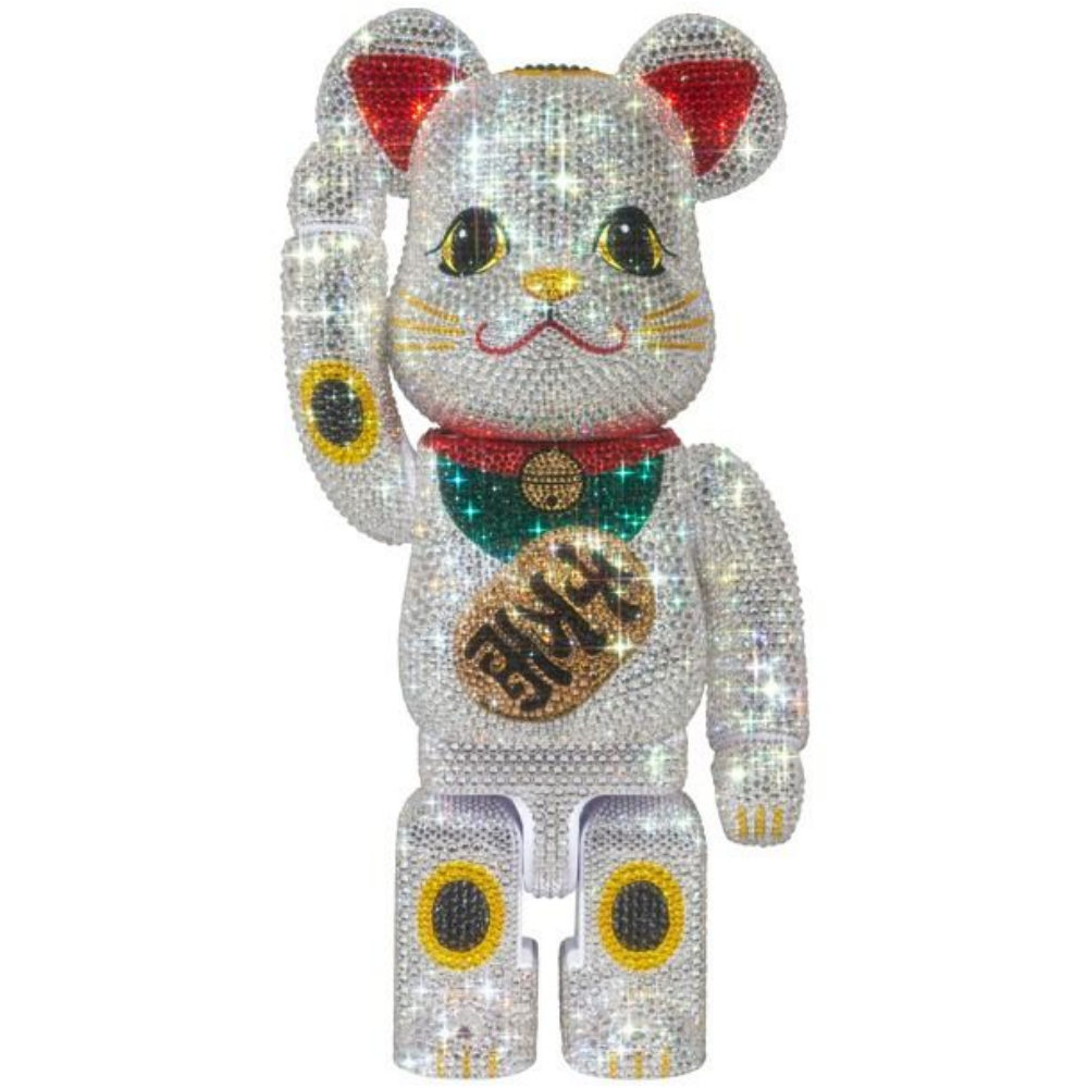 CRYSTAL DECORATE 招き猫 招財貓 千万両 400％ BE@RBRICK