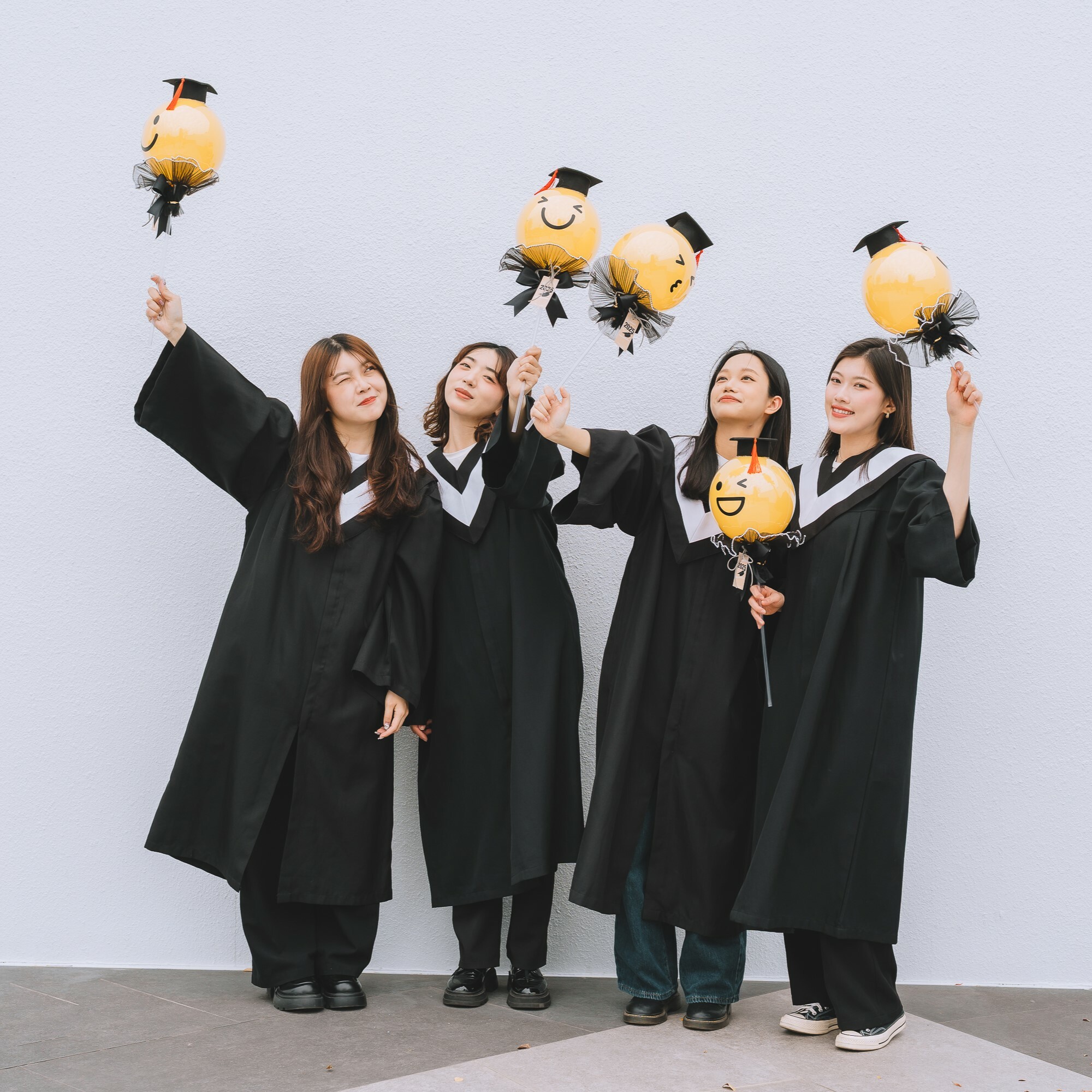 畢業單品丨10吋手持黑紗畢業笑臉