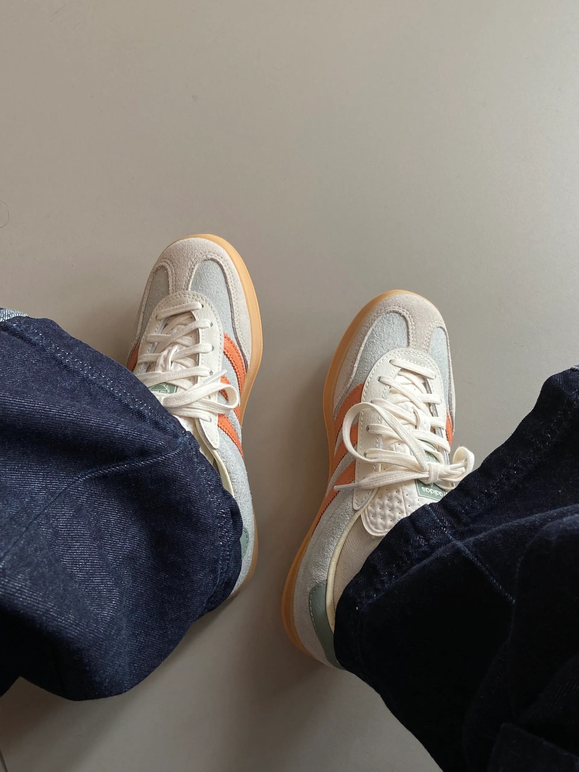 ADIDAS GAZELLE INDOOR 抹茶灰橘 灰綠 焦糖底 撞色 男鞋 JQ0011 / 預購