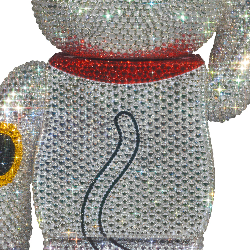 CRYSTAL DECORATE 招き猫 招財貓 金運 400％ BE@RBRICK