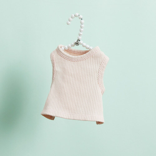 Louisdog 柔霧粉背心