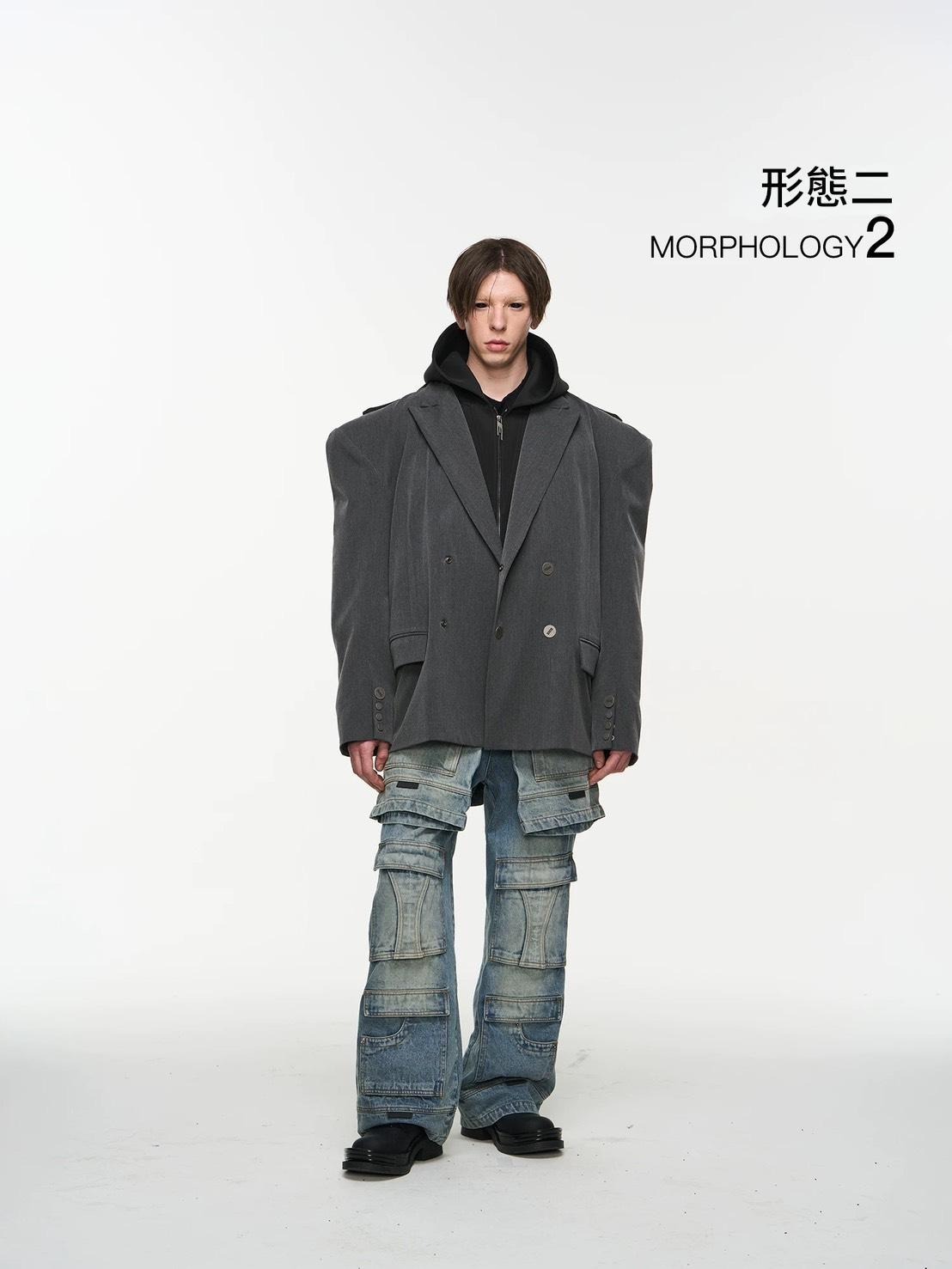 BLINDNOPLAN  雙面穿 寬鬆硬挺 西裝外套