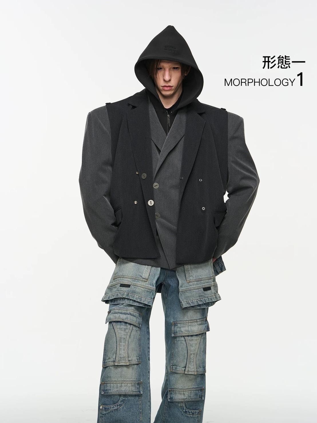 BLINDNOPLAN  雙面穿 寬鬆硬挺 西裝外套