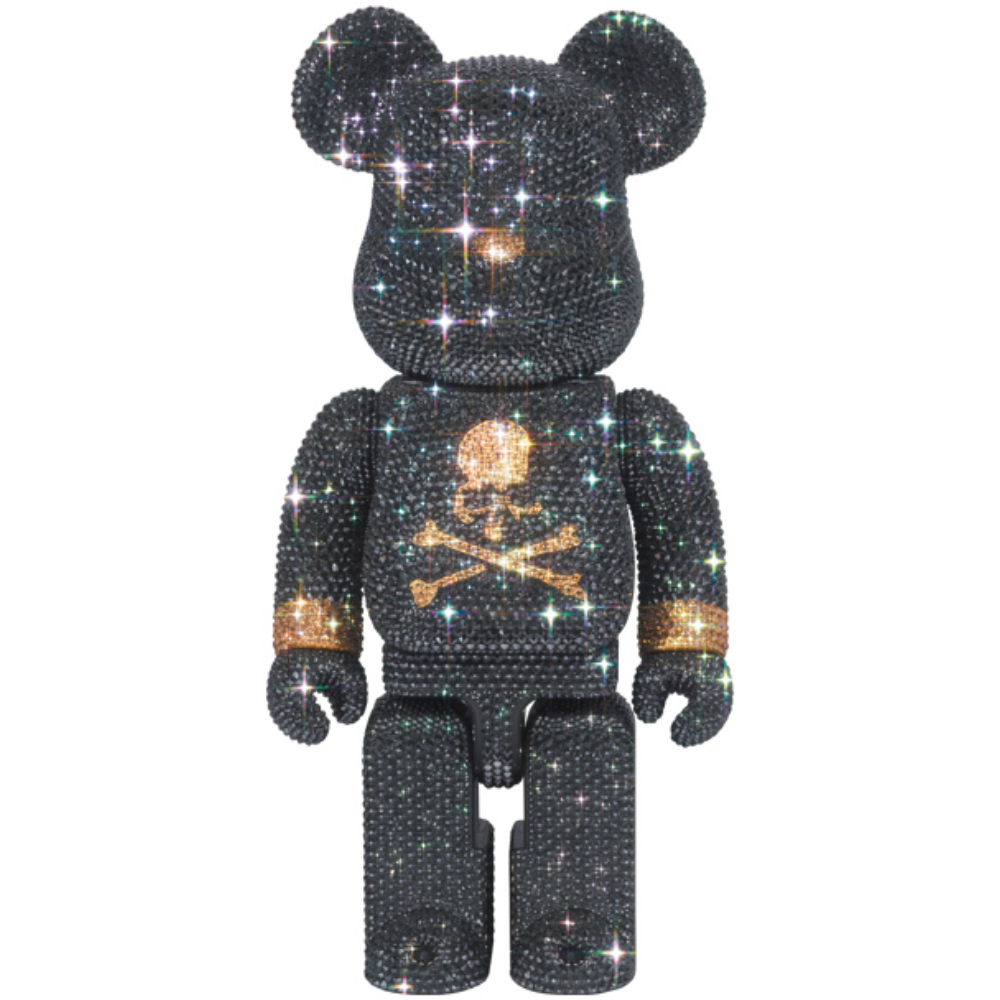CRYSTAL DECORATE mastermind JAPAN BLACK & GOLD Ver. 400％ BE@RBRICK