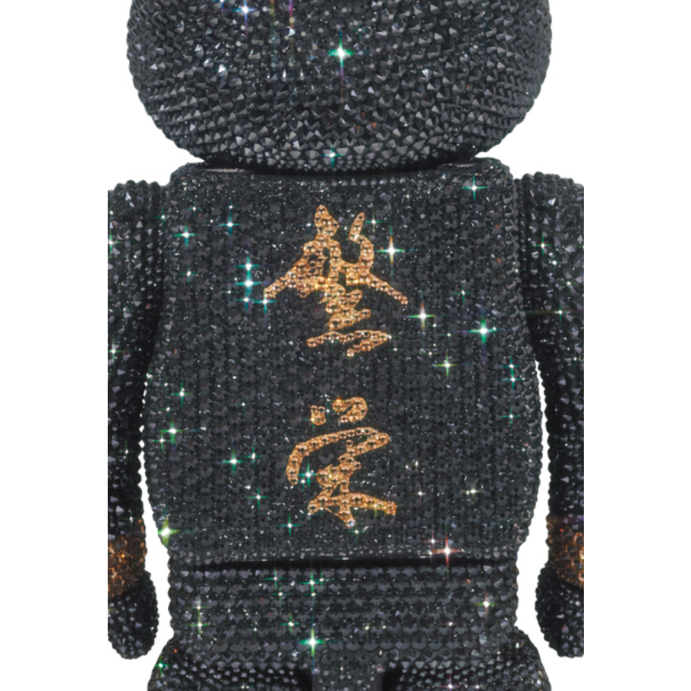 CRYSTAL DECORATE mastermind JAPAN BLACK & GOLD Ver. 400％ BE@RBRICK