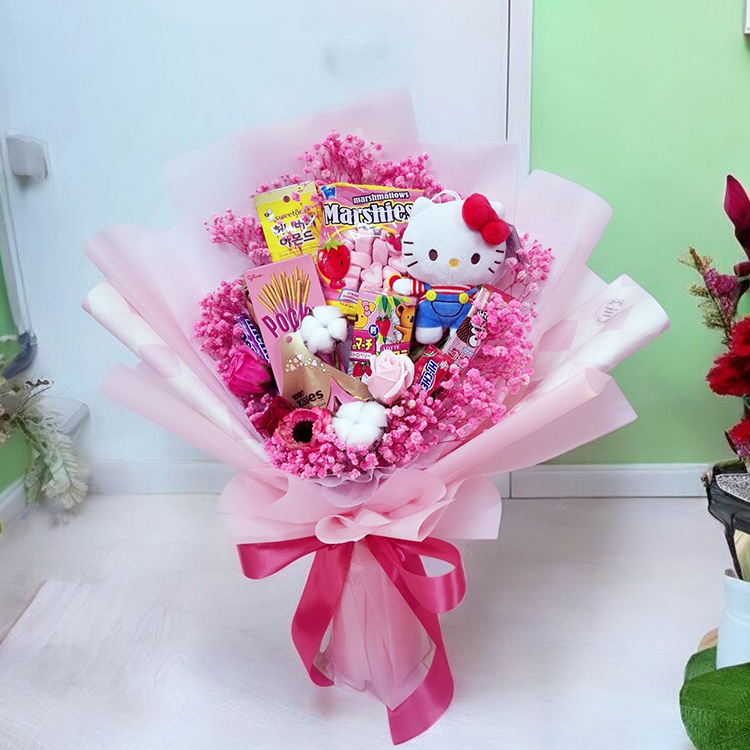 Hello Kitty 零食花束,Hello Kitty 貓零食花束