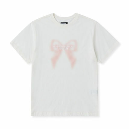 [K] NERDY RIBBON S/S T-SHIRT CREAM, PNEU25ST0702 (KN110)
