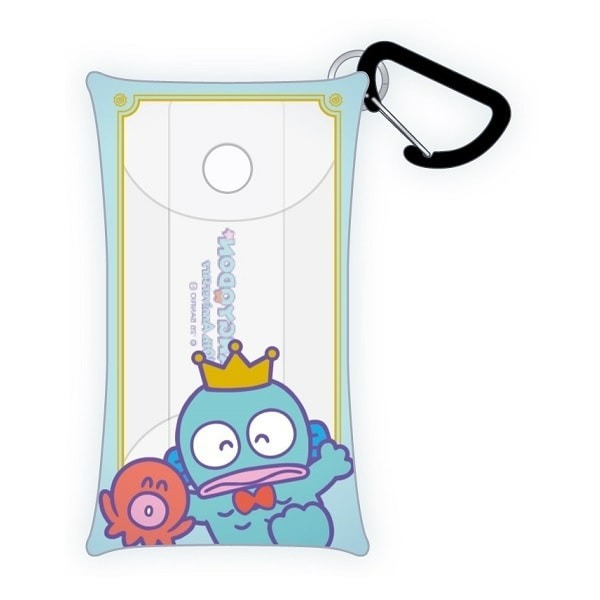 日本 Sanrio Hangyodon 水怪 40周年系列 - 爬山扣透明啪啪袋