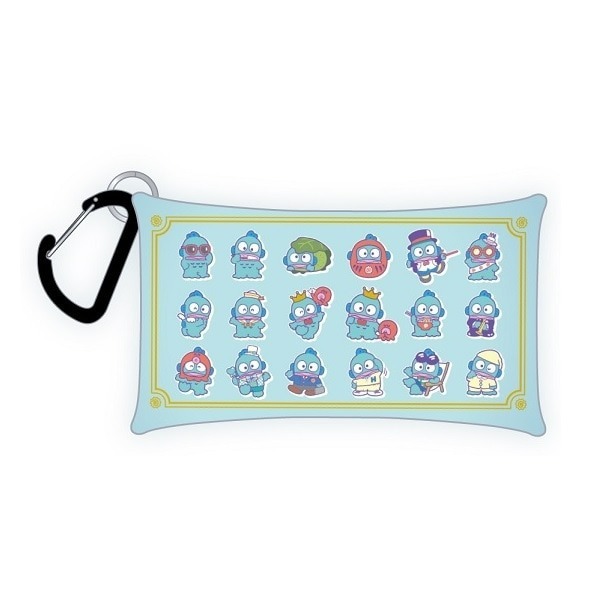 日本 Sanrio Hangyodon 水怪 40周年系列 - 爬山扣透明啪啪袋