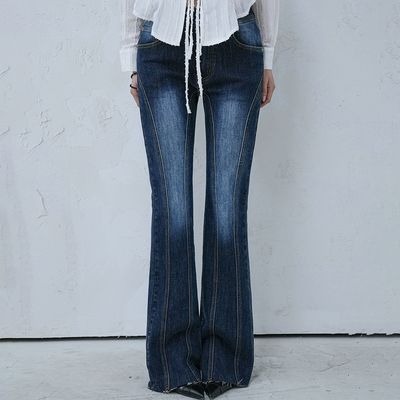 AVANDRESS THIN BOOTSCUT PANTS