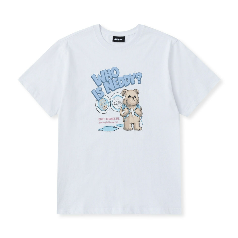 [K] NERDY NEDDY LAUNDRY S/S T-SHIRT 25SS WHITE, PNEU25ST1300 (KN123)
