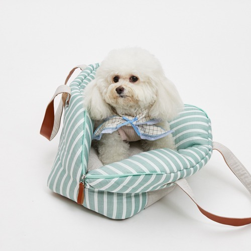 Louisdog 靜綠絲棉條紋沙發包