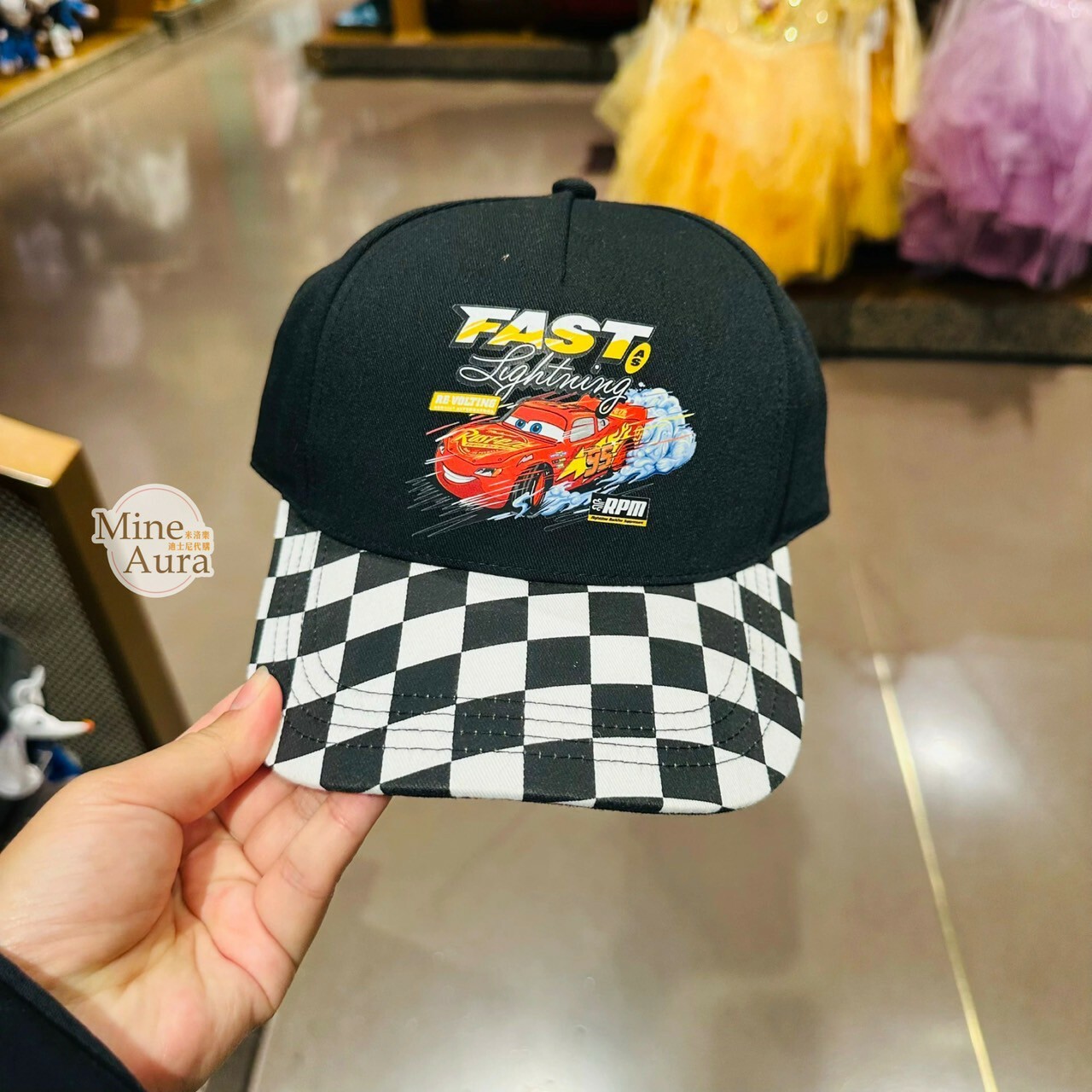 閃電麥坤 Lightning McQueen 圖案 兒童 棒球帽 帽子 汽車總動員 Cars -上海迪士尼樂園