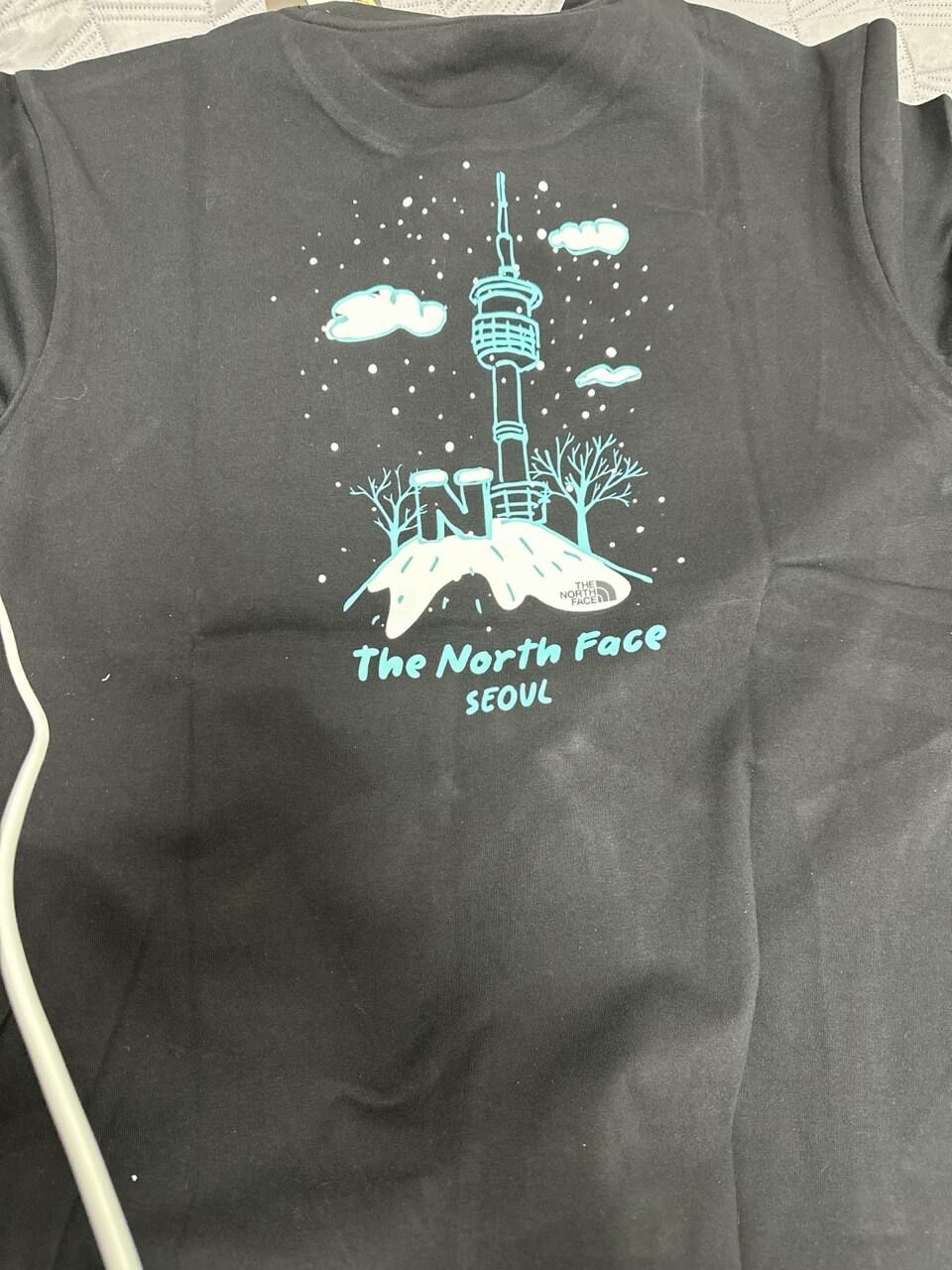 [K] THE NORTH FACE M'S SEOUL FOUR SEASONS SHORT SLEEVE ROUND TEE BLACK, NT7UQ26D-BLK (KZZ64)