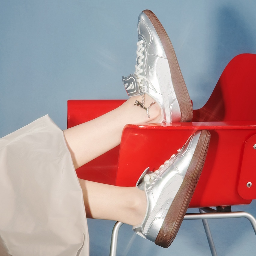 PUMA Palermo PREMIUM 質感銀色