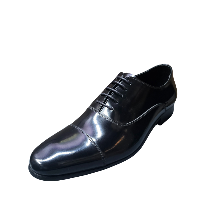 Revic 男裝皮鞋｜TCF-41｜黑色橫式牛津皮鞋