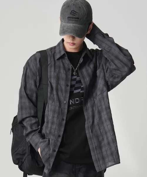 AVANDRESS Smith Overfit Check Shirt