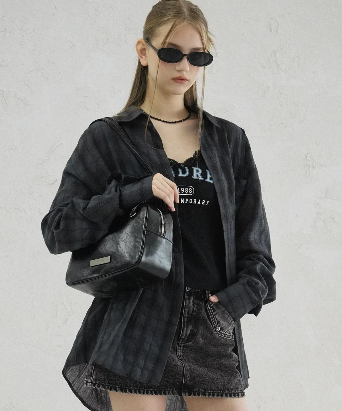 AVANDRESS Smith Overfit Check Shirt