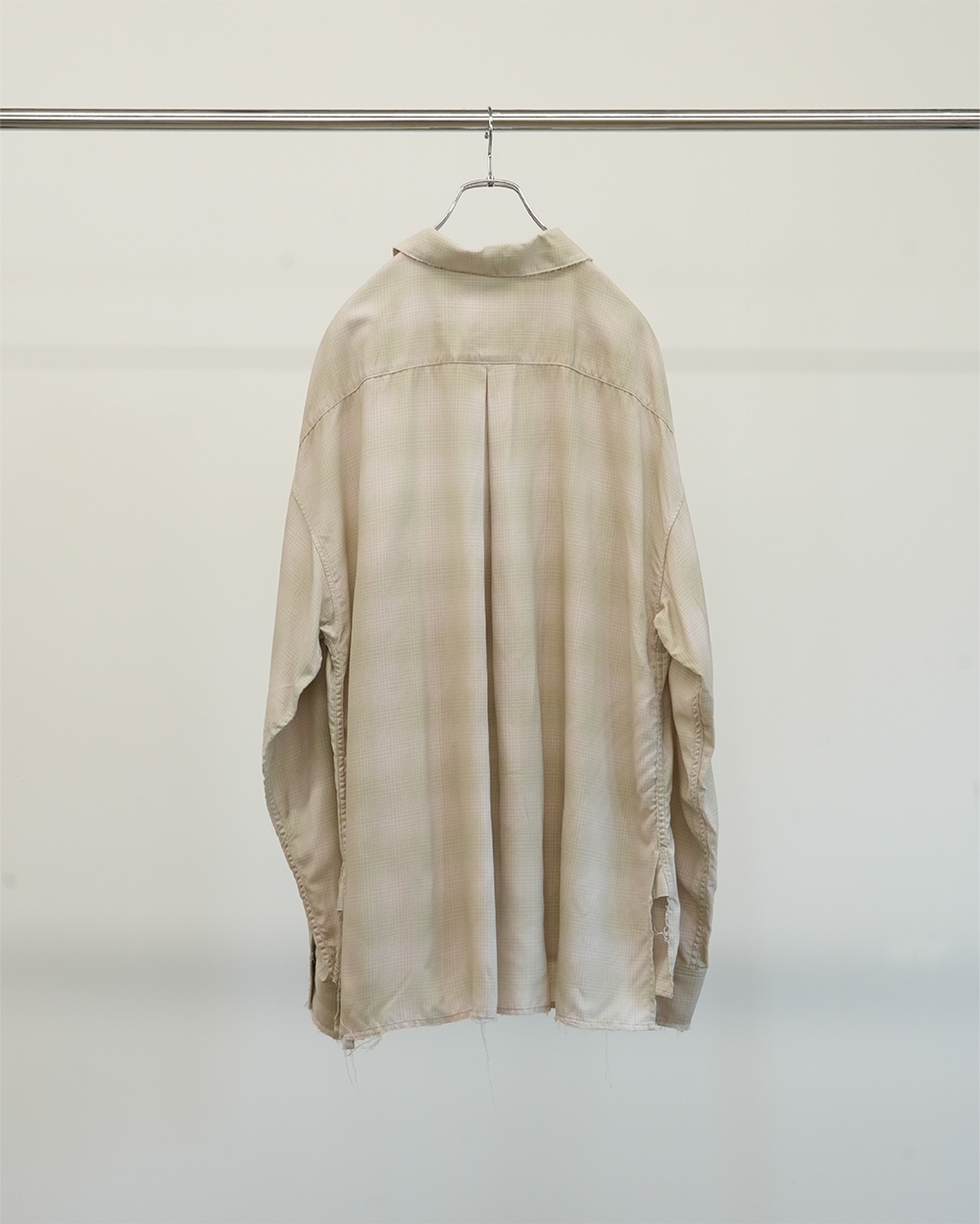 ANCELLM - OMBRECHECK SHIRT / 2COLORS