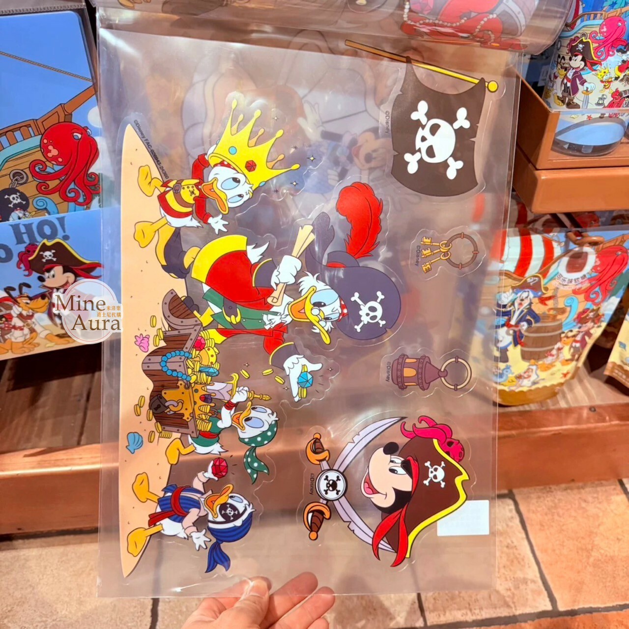 海怪系列 米奇 Mickey 與好友們 布置 窗貼 貼紙 -上海迪士尼樂園