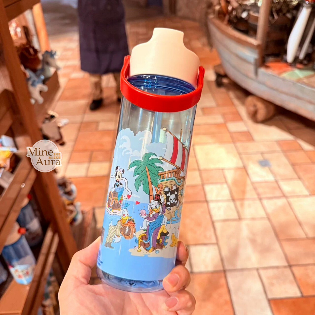 海怪系列 米奇 Mickey 與好友們 圖案 吸管 水杯 飲料杯 -上海迪士尼樂園