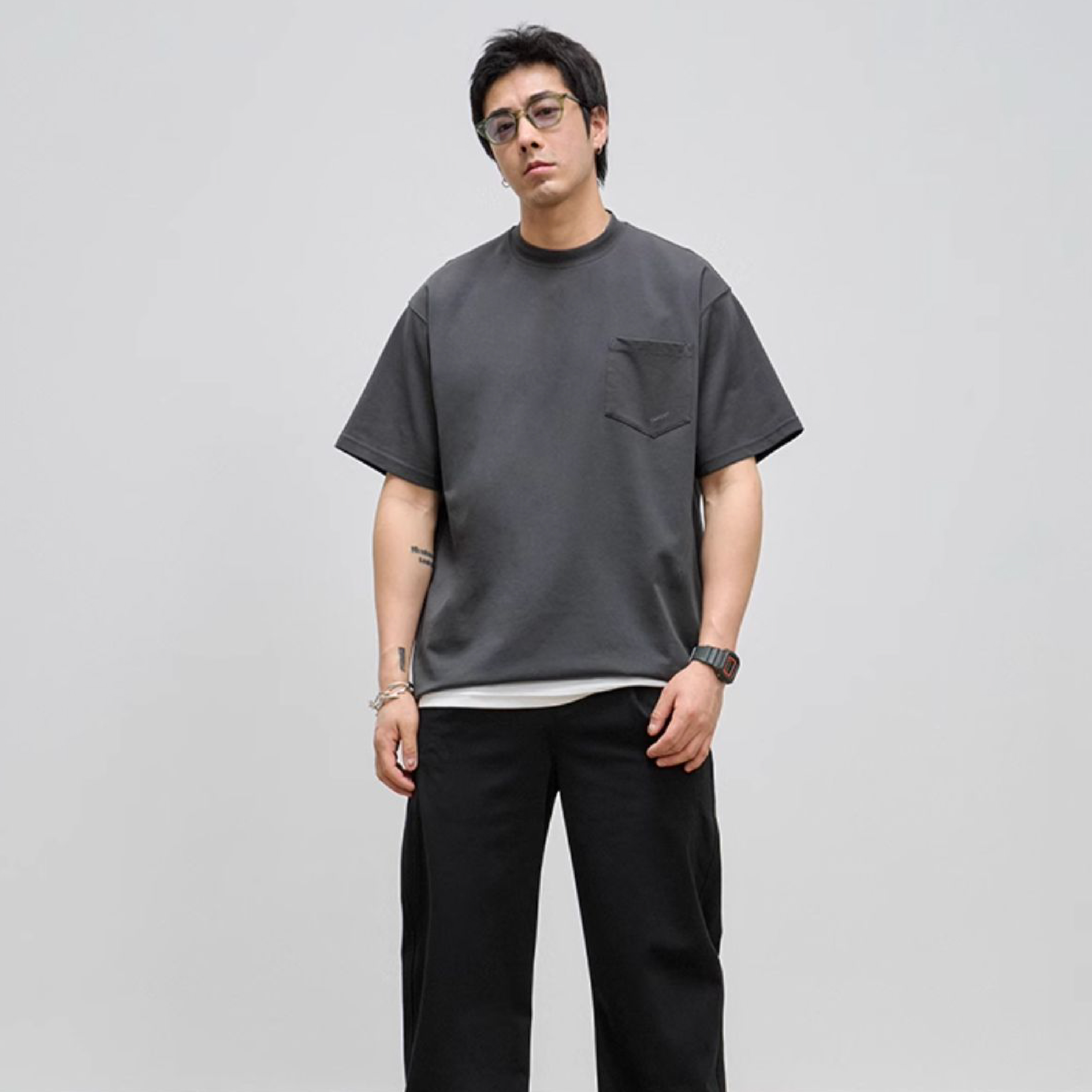TANOXI Quick-Drying Cut Design Tee 吸濕速乾 切割短Tee [TNX-T300]