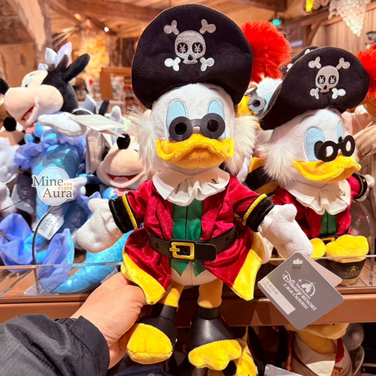 海怪系列 唐老鴨 Donald 舅舅 史高治 造型 娃娃 玩偶 -上海迪士尼樂園