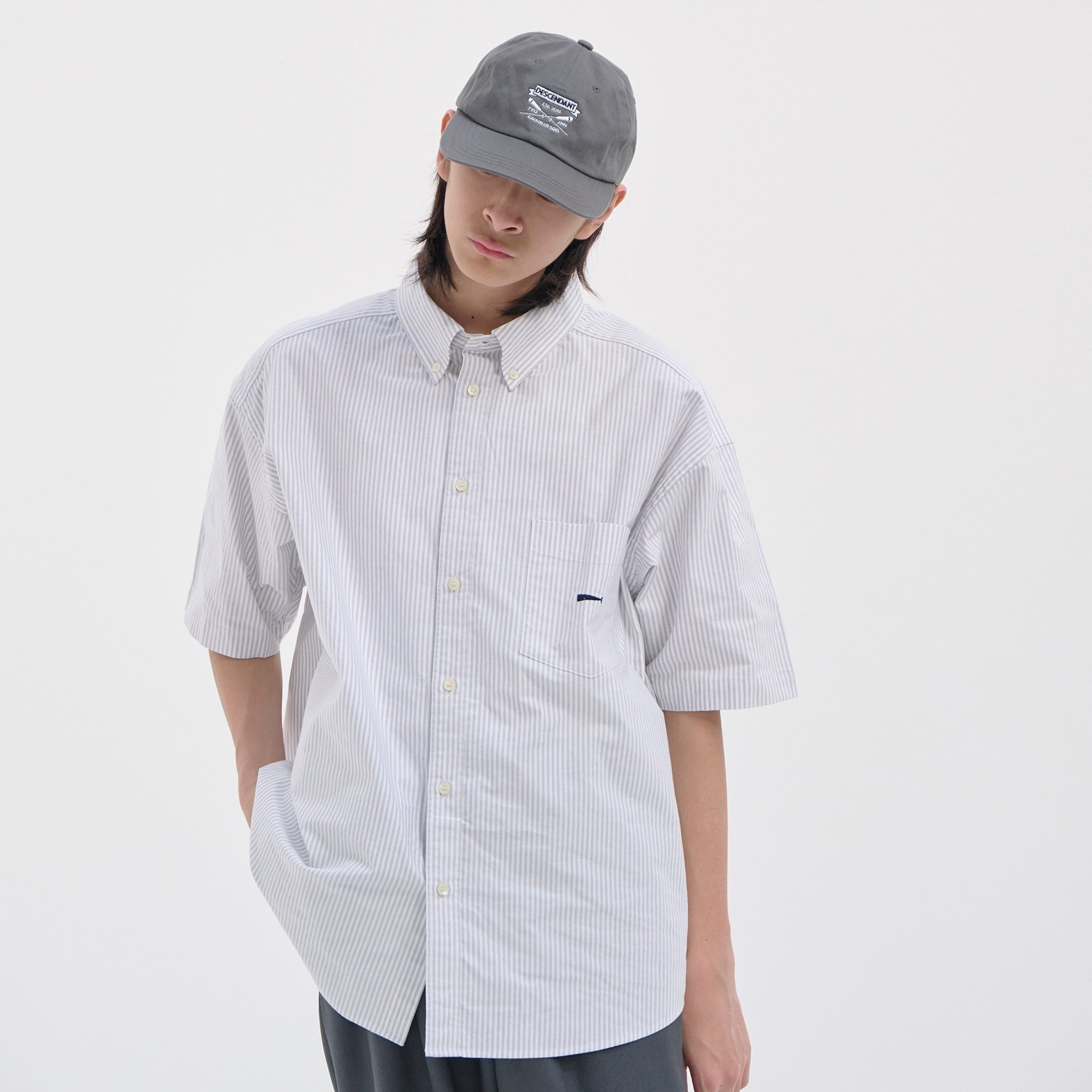 トップス DESCENDANT / OXFORD MULTI STRIPE  SHIRT DESCENDANT/KENNEDY'S OXFORD MULTI STRIPE LS SHIRT STANDARD