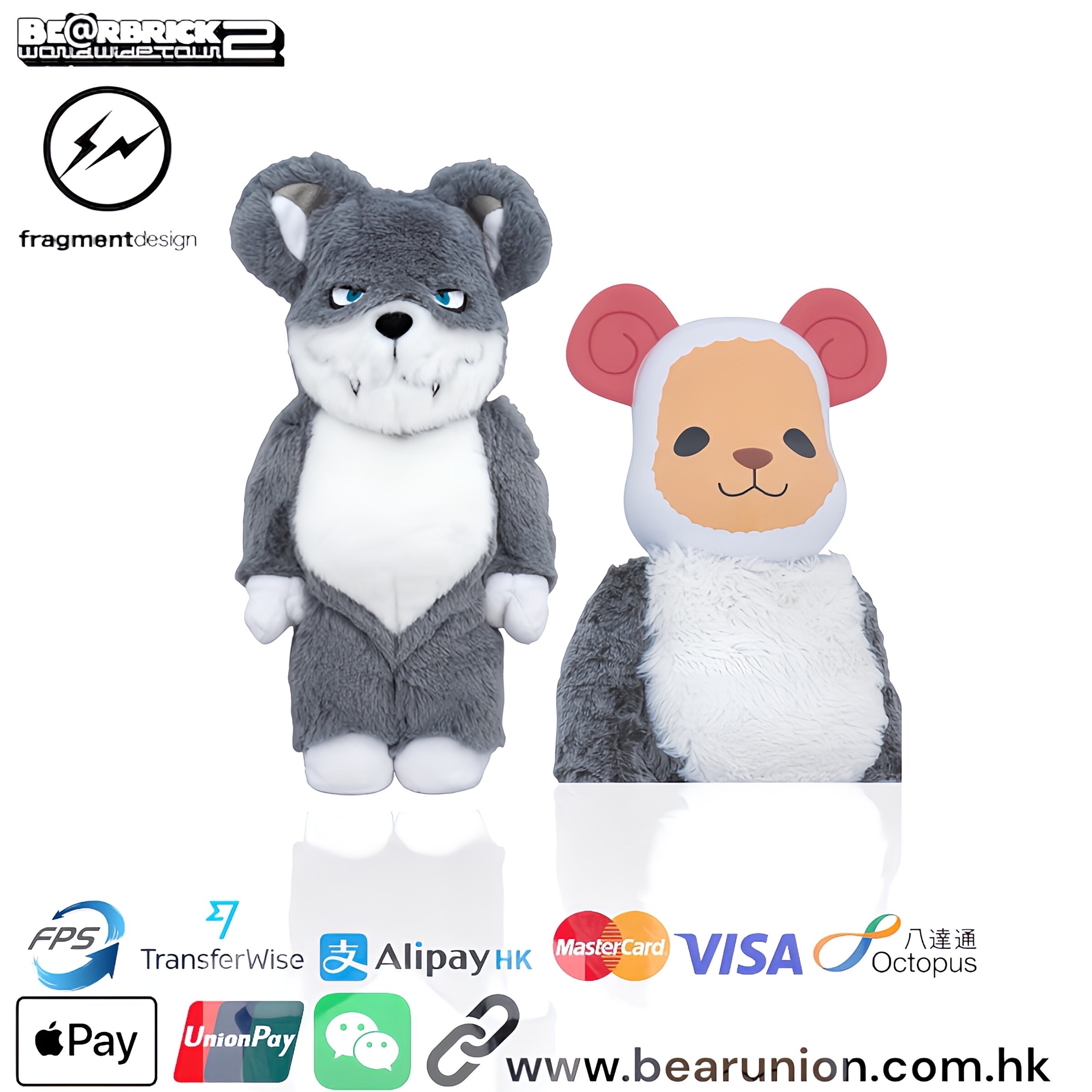 🥇現貨🥇Bearbrick 400% fragmentdesign REVERSE MODEL