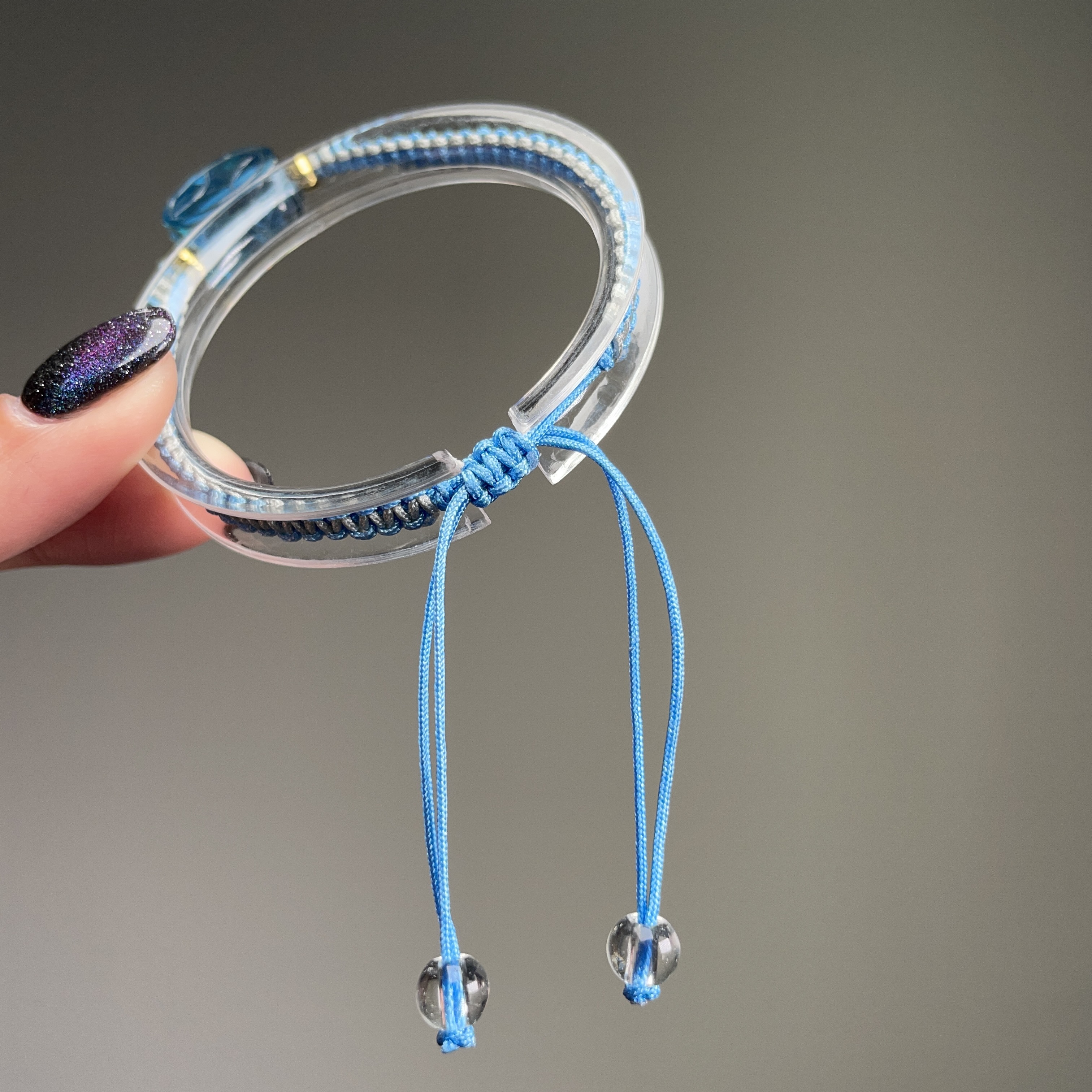 海藍寶貔貅手繩-寬手繩