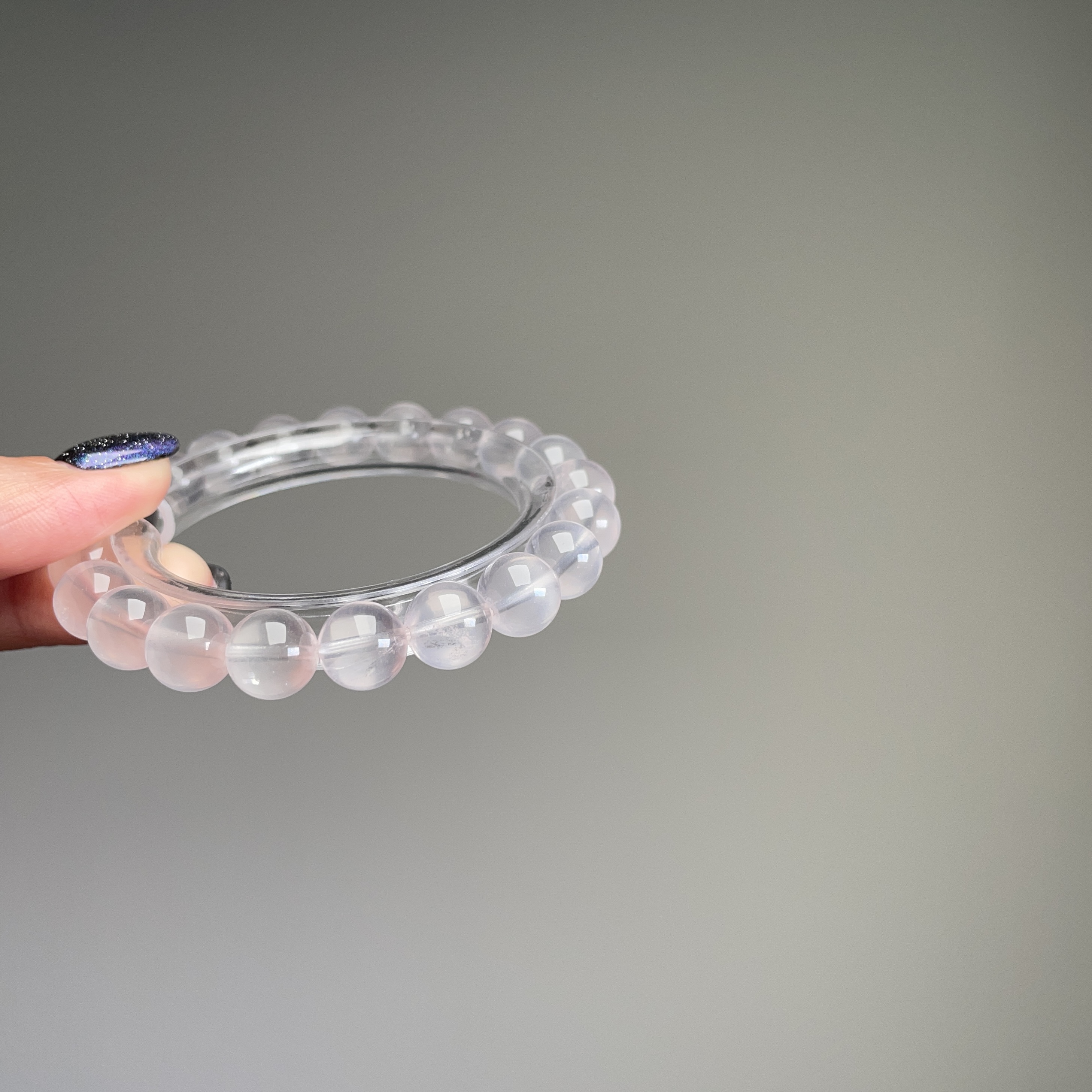 六芒星奶白粉水晶