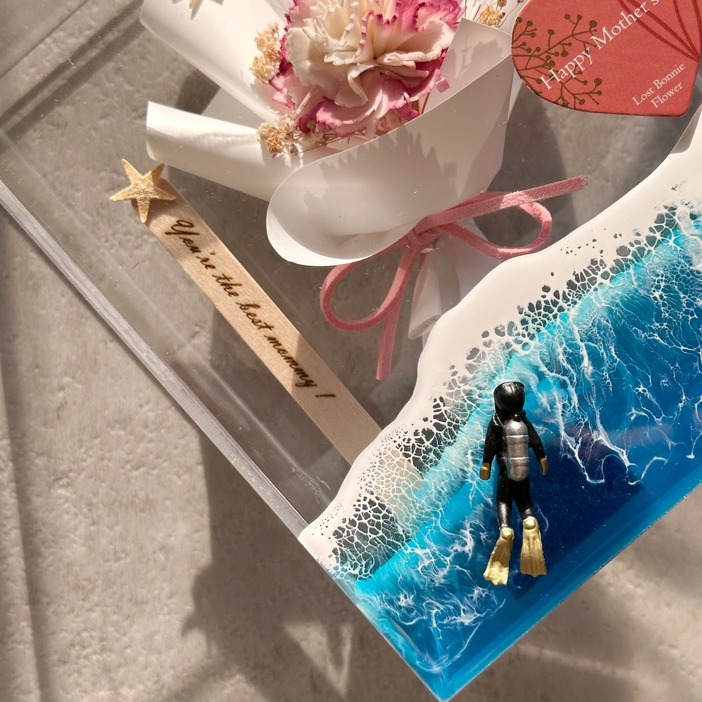 母親節禮物康乃馨海浪花盒