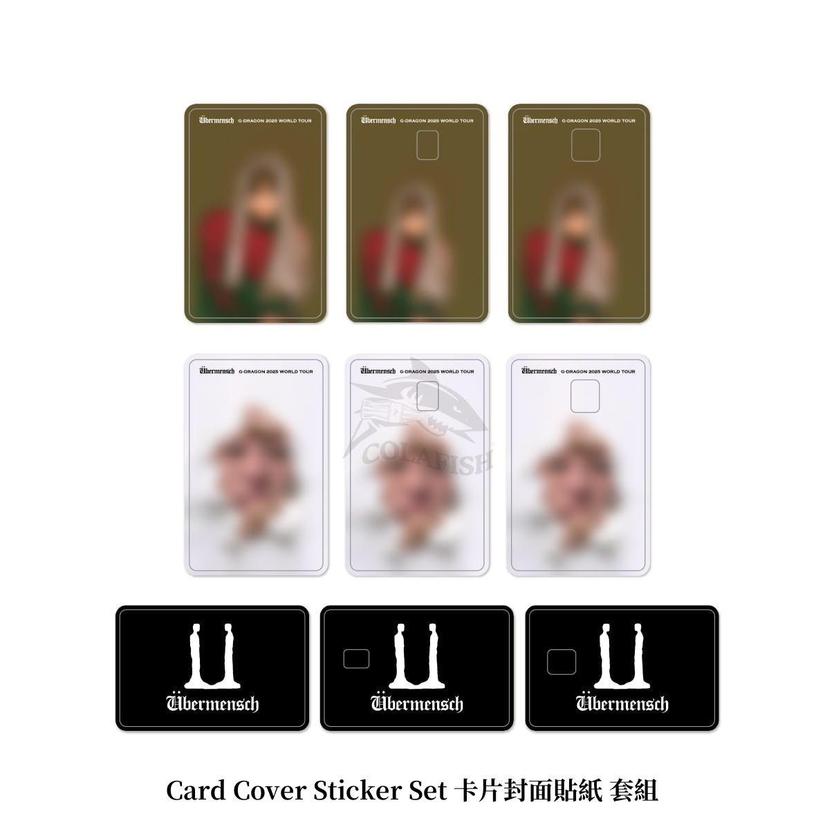 G-DRAGON Ubermensch Card Cover Sticker Set 卡片貼紙封面套組