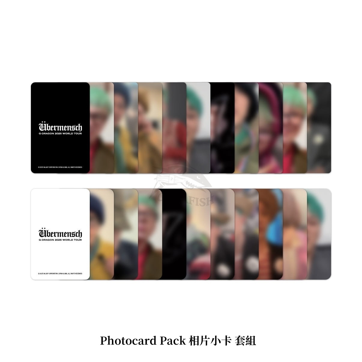 G-DRAGON Ubermensch Photocard Pack 相片小卡 套組