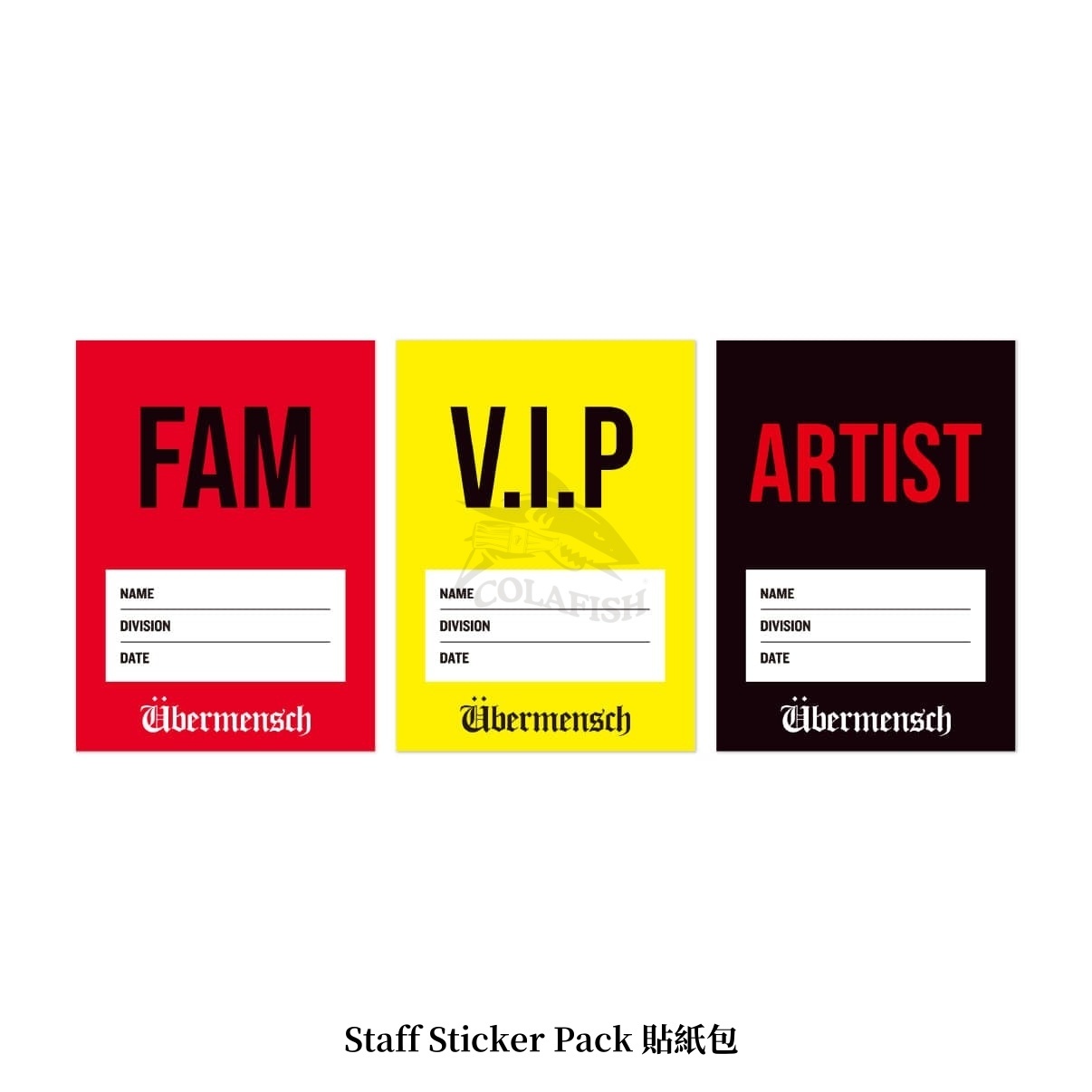 G-DRAGON Ubermensch Staff Sticker Pack 貼紙包