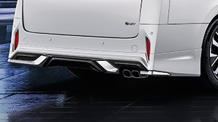 Alphard 40 系 - Modellista 後保險桿擾流板和消音器 排氣管版（不適用PHVE)