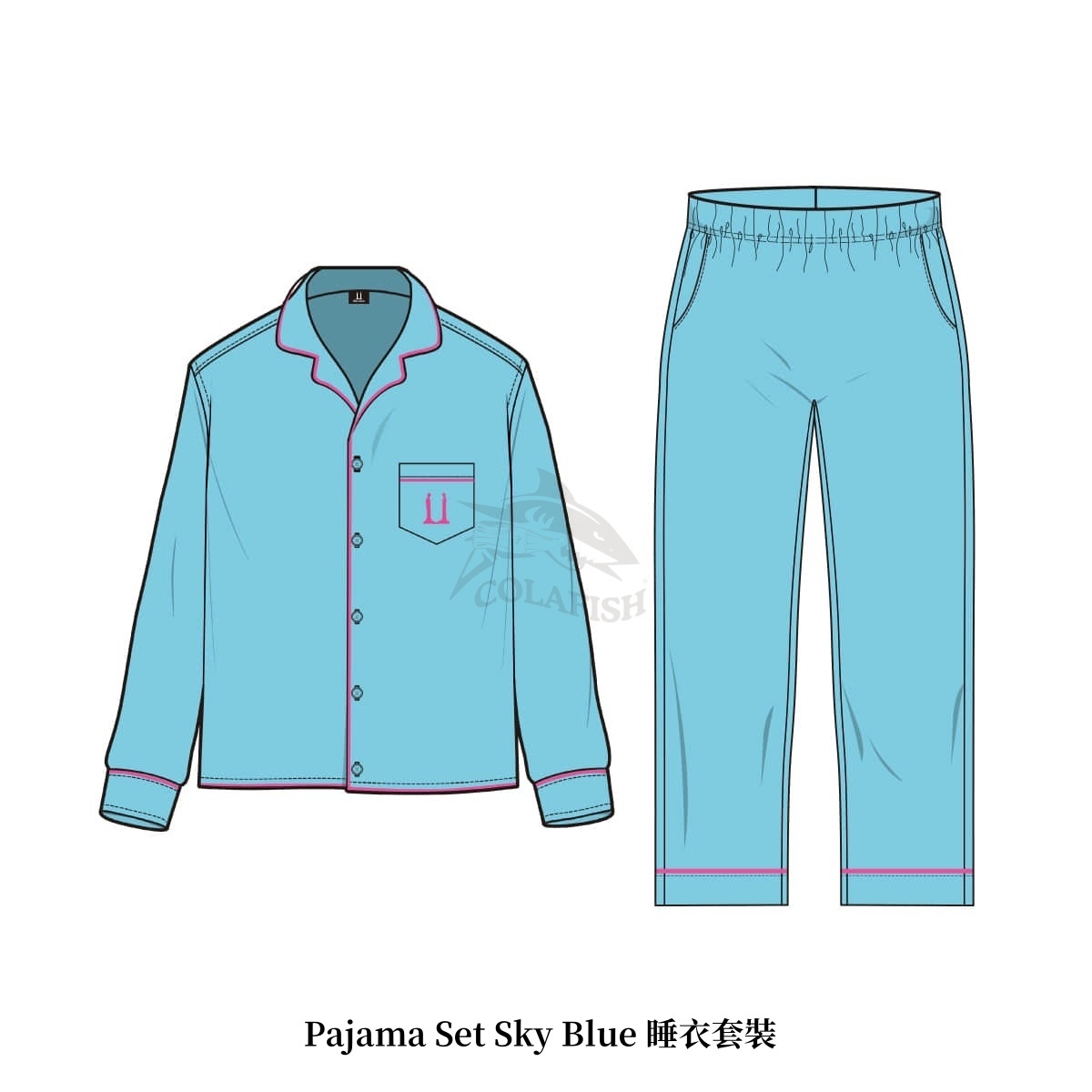 G-DRAGON Ubermensch Pajama Set Sky Blue 睡衣套裝