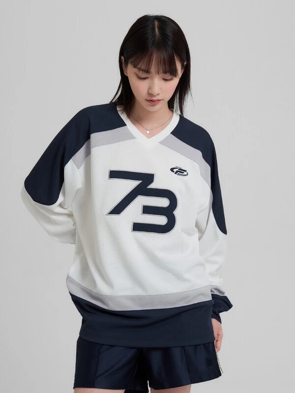 FILA Mesh Jersey Rugby Long Sleeve Tee