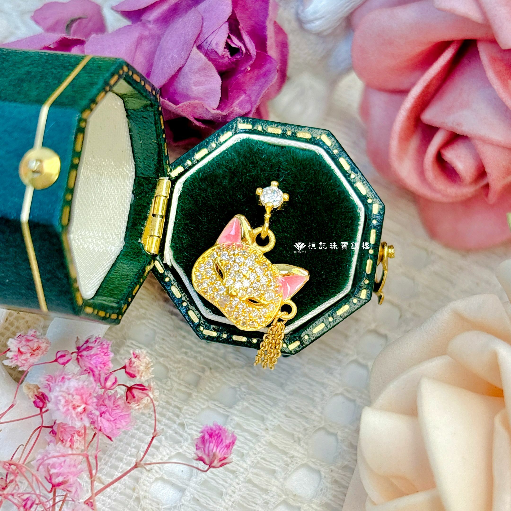 賺滿滿狐仙面具 黃金墜子