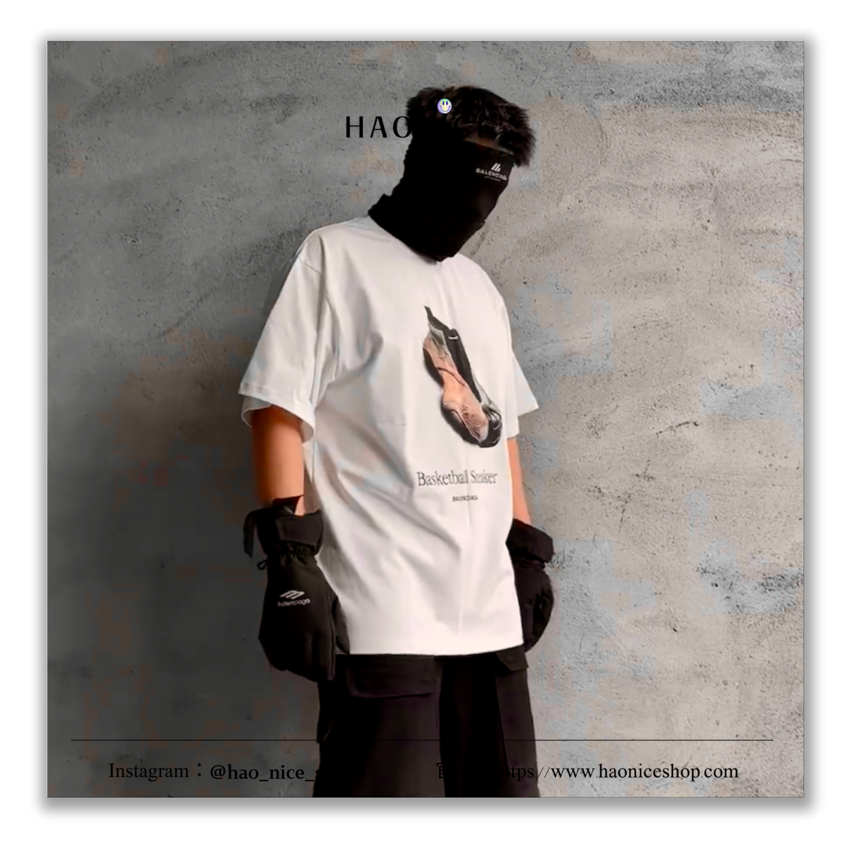 【HAO NICE】25SS上海經銷商🔥Balenciaga 巴黎世家 時尚配件系列 籃球鞋圖樣 短袖 短T