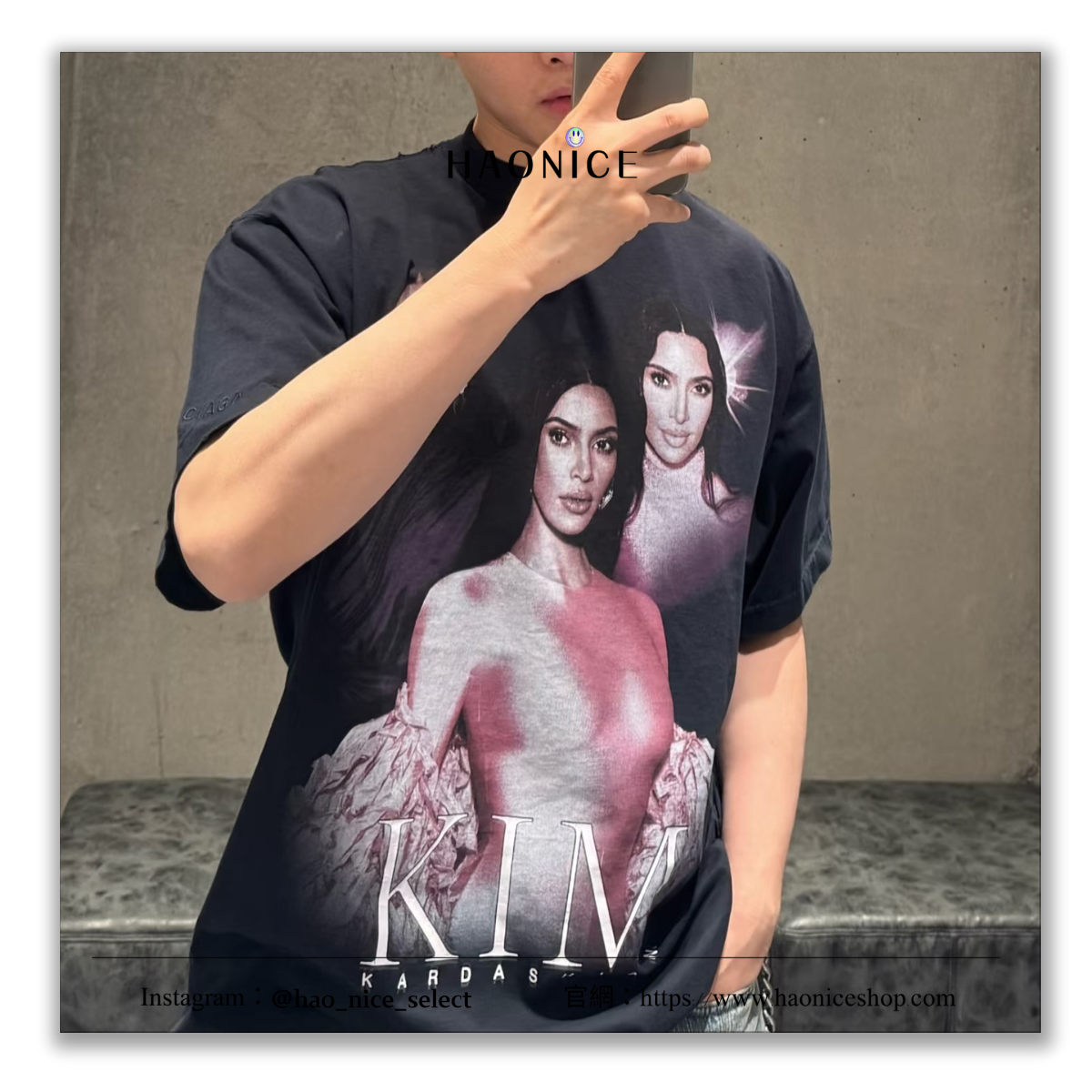 【HAO NICE】25SS上海經銷商🔥Balenciaga 巴黎世家 品牌大使系列 女神KIM 人像 簽名短袖 短T