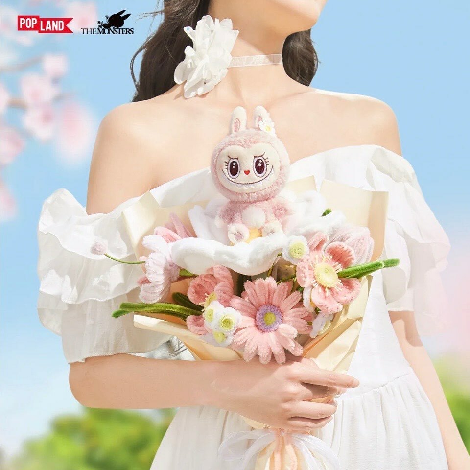 泡泡瑪特 城市樂園 北京限定Mokoko坐姿毛絨花束單支裝 [#SQ25040606]