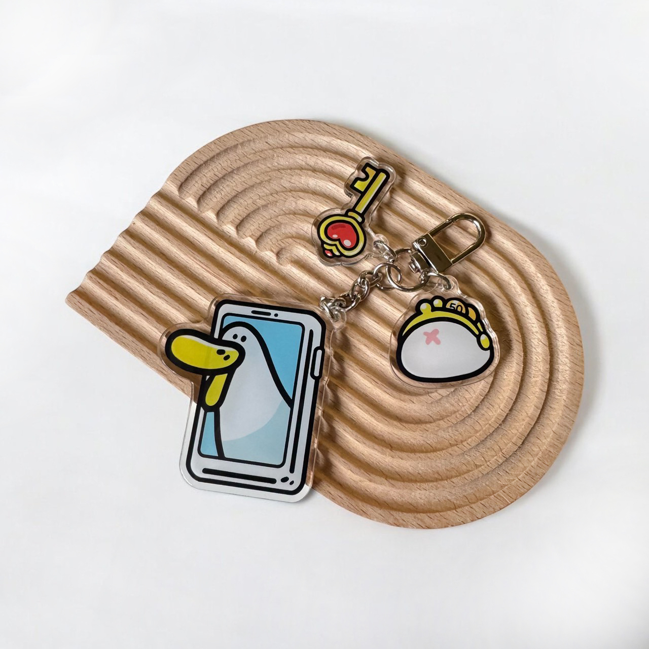 【旋轉甜不辣】出門三寶鴨鑰匙圈