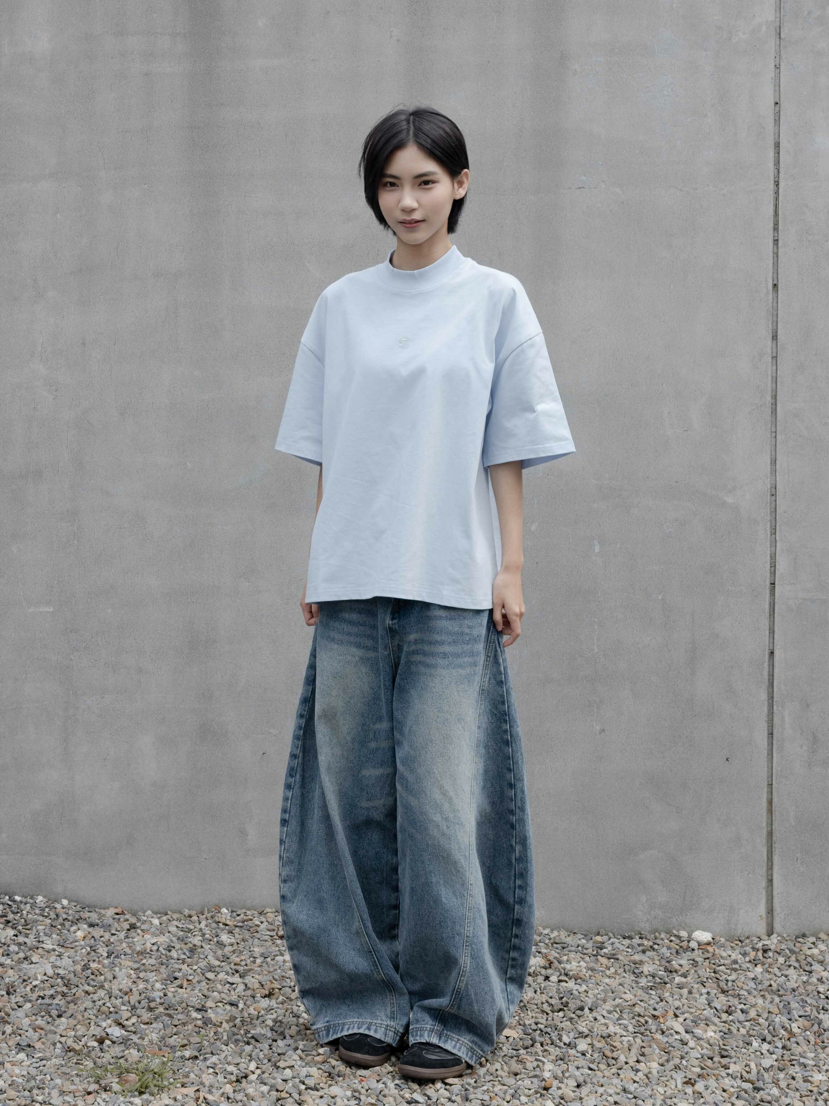 ACR 美式 刷舊 裂痕 彎刀 牛仔褲