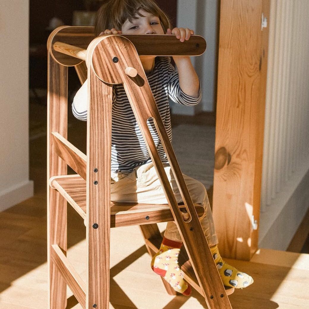 單人款-胡桃木 | PEAK旗艦款兒童學習梯