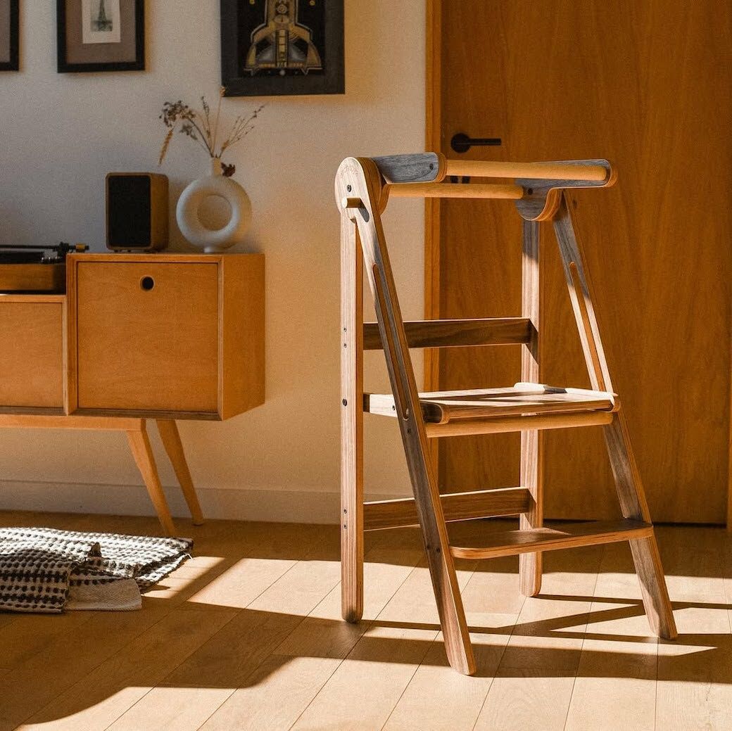 單人款-胡桃木 | PEAK旗艦款兒童學習梯
