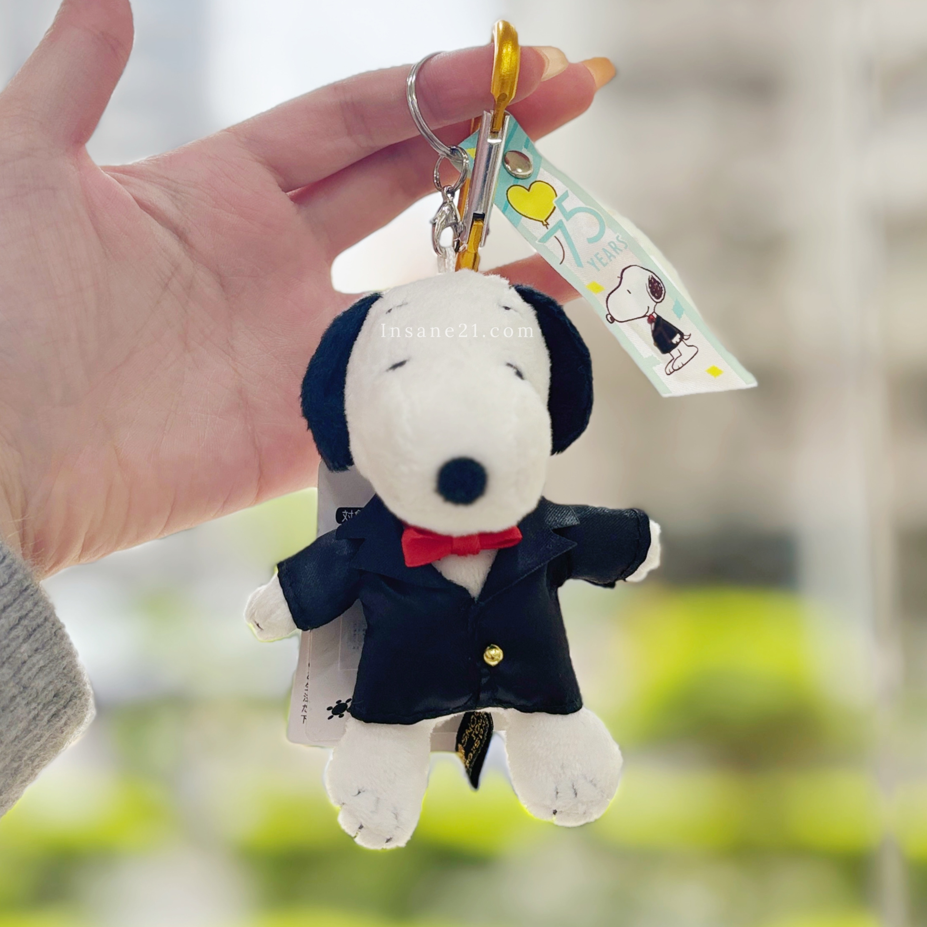 PEANUTS SNOOPY 史努比 75週年限定吊飾 西裝款 絨毛玩具