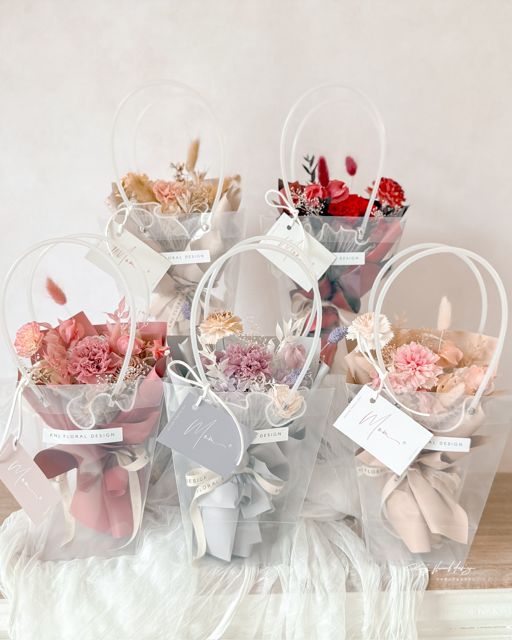 MOTHER'S DAY 單朵永生康乃馨花束