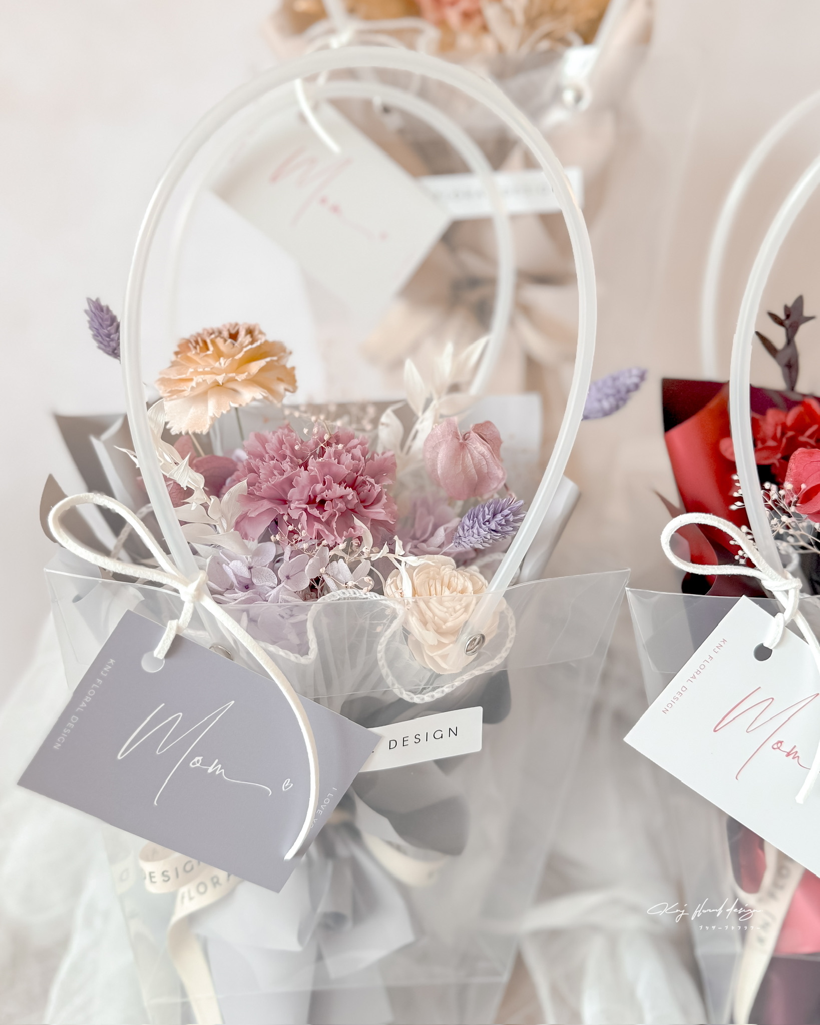 MOTHER'S DAY 單朵永生康乃馨花束