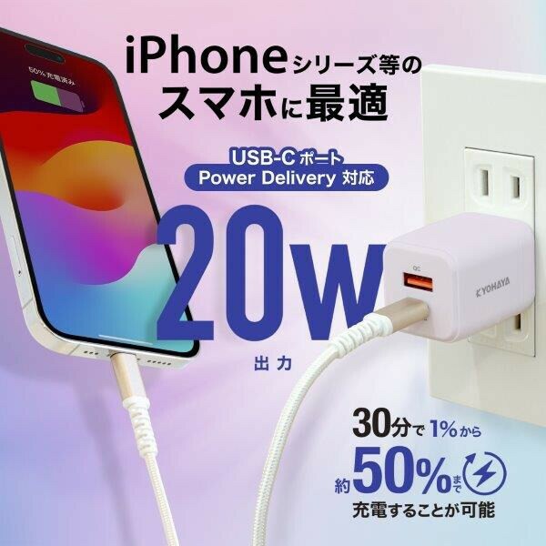 日本高評價USB/Type-C雙孔輕量快速充電插座(5色) C13860